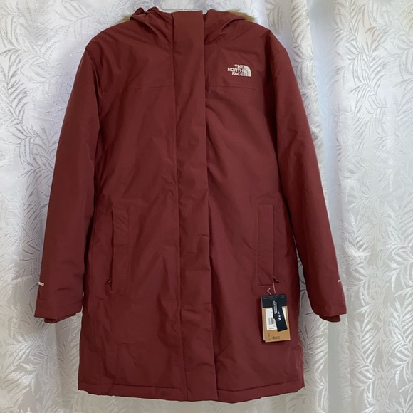 The North face women plus pl arctic prka faux fur 600 down wild ginger sz XL - Picture 1 of 9